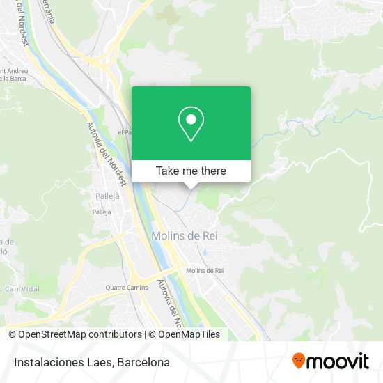 Instalaciones Laes map