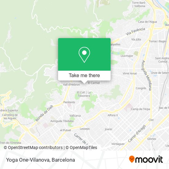 mapa Yoga One-Vilanova