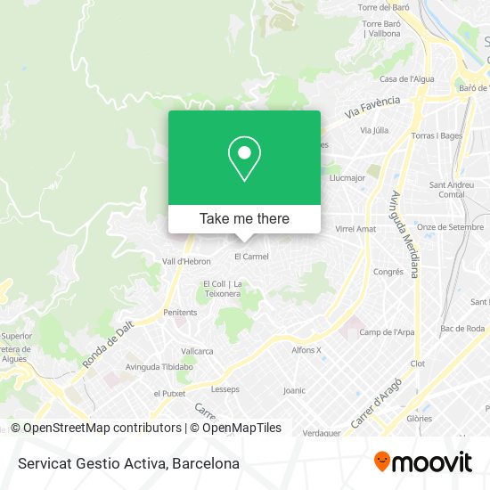 Servicat Gestio Activa map