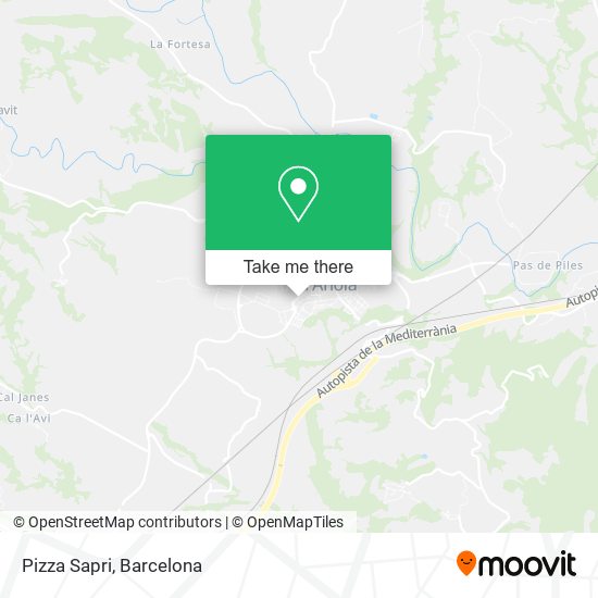 Pizza Sapri map