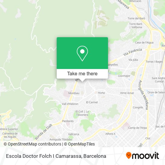 mapa Escola Doctor Folch I Camarassa