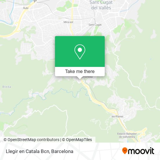Llegir en Catala Bcn map