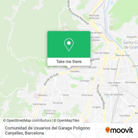 Comunidad de Usuarios del Garage Poligono Canyelles map