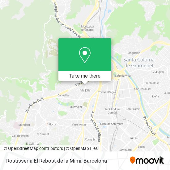 Rostisseria El Rebost de la Mimi map