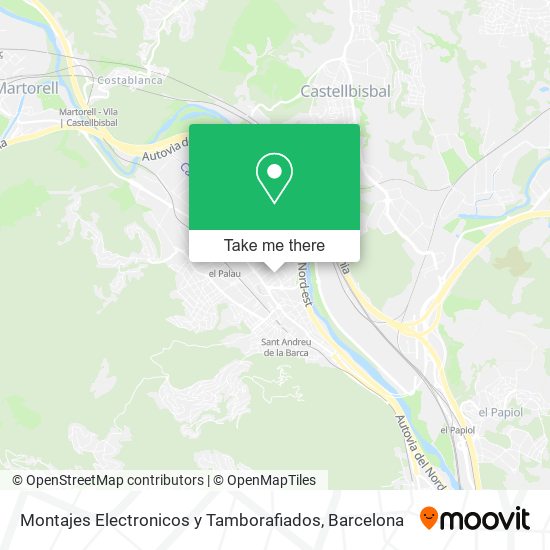 Montajes Electronicos y Tamborafiados map