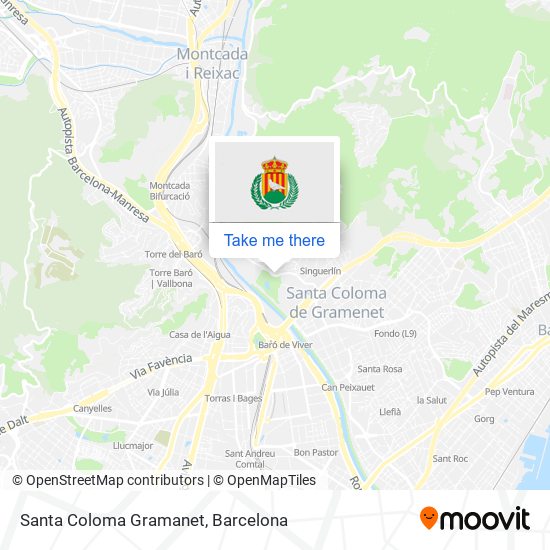 Santa Coloma Gramanet map