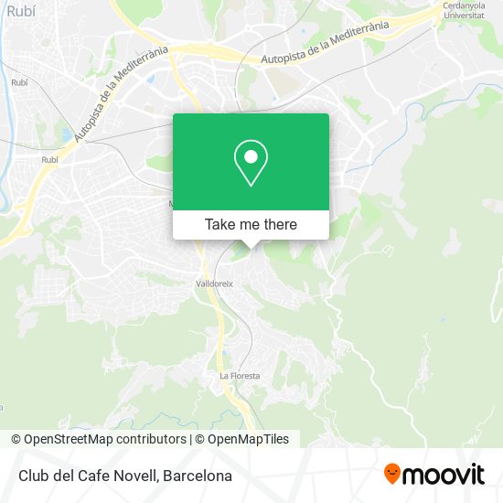 Club del Cafe Novell map