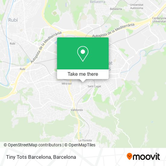 mapa Tiny Tots Barcelona