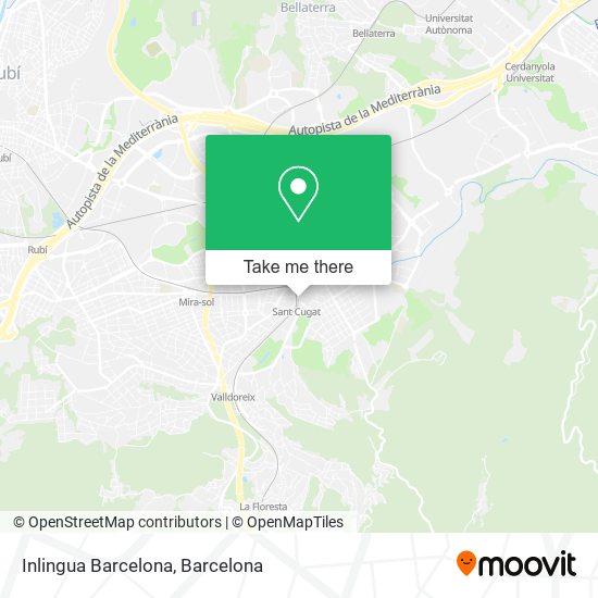 Inlingua Barcelona map