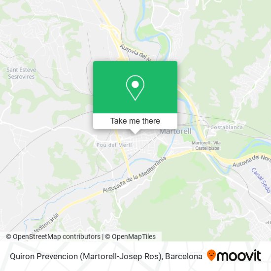 Quiron Prevencion (Martorell-Josep Ros) map