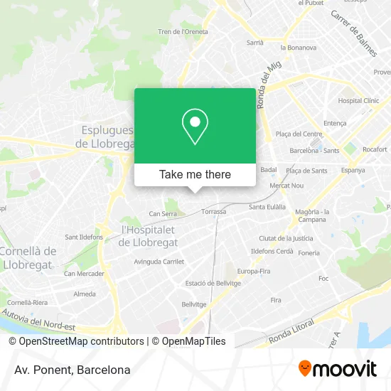 Av. Ponent map