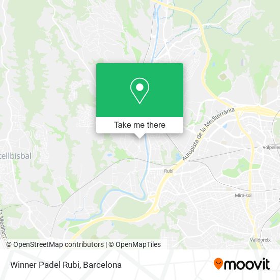 Winner Padel Rubi map