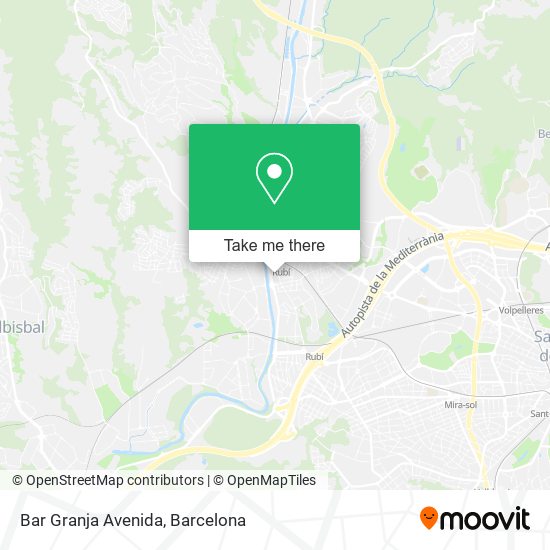 mapa Bar Granja Avenida