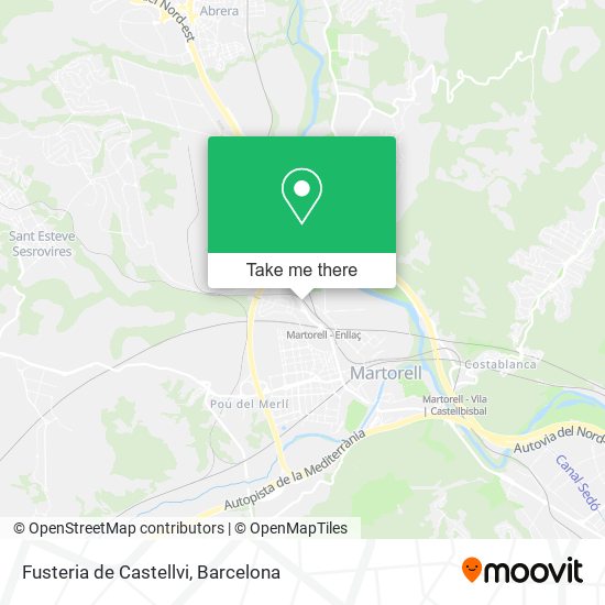 Fusteria de Castellvi map
