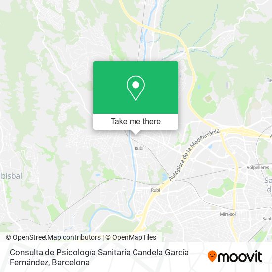 mapa Consulta de Psicología Sanitaria Candela García Fernández