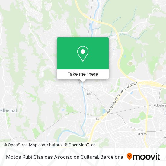 Motos Rubí Clasicas Asociación Cultural map