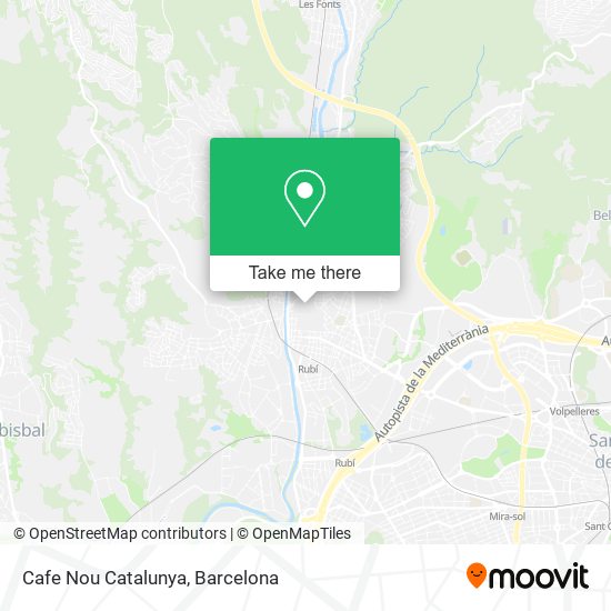 mapa Cafe Nou Catalunya