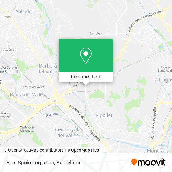 mapa Ekol Spain Logistics