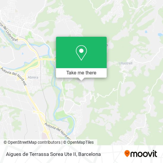 Aigues de Terrassa Sorea Ute II map