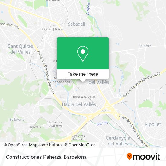 Construcciones Paherza map