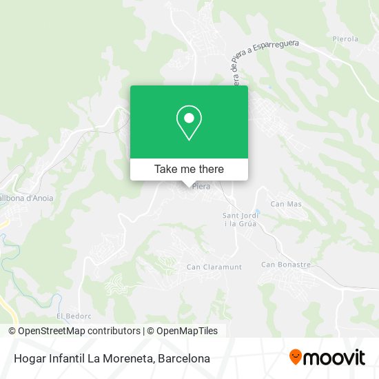 mapa Hogar Infantil La Moreneta