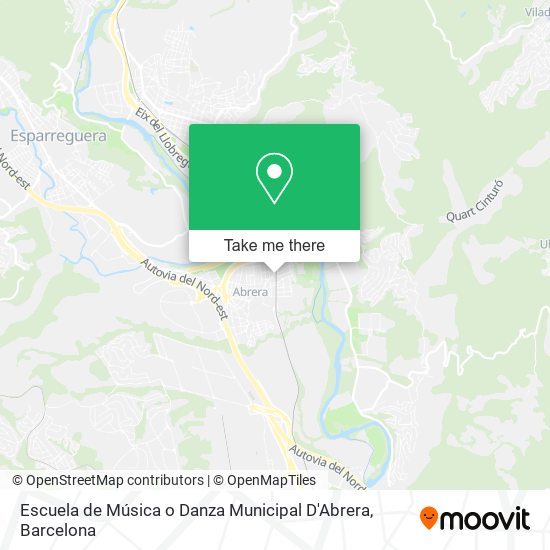 Escuela de Música o Danza Municipal D'Abrera map