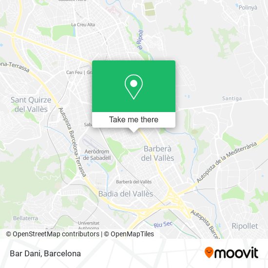 Bar Dani map