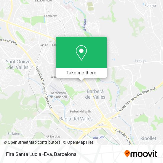 Fira Santa Lucia -Eva map