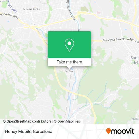 mapa Honey Mobile