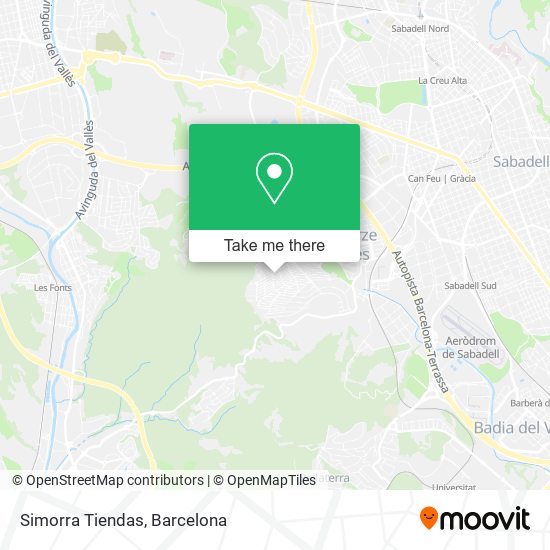 Simorra Tiendas map