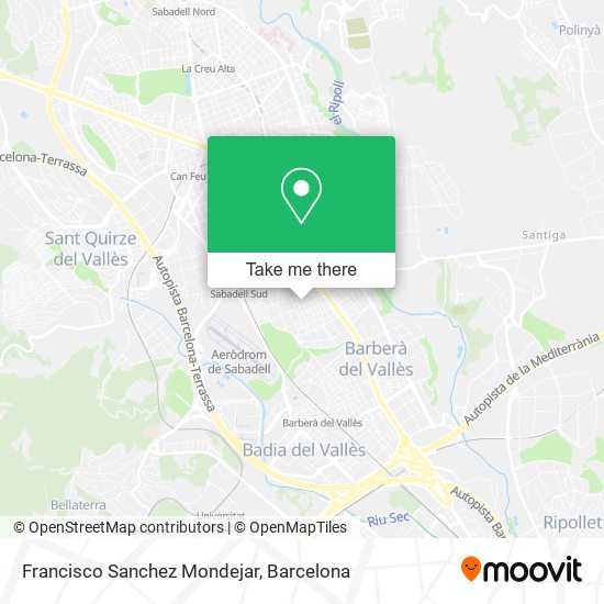 Francisco Sanchez Mondejar map