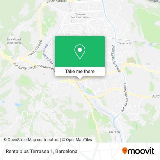 Rentalplus Terrassa 1 map