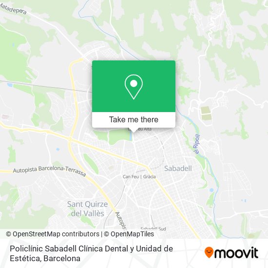 Policlínic Sabadell Clínica Dental y Unidad de Estética map