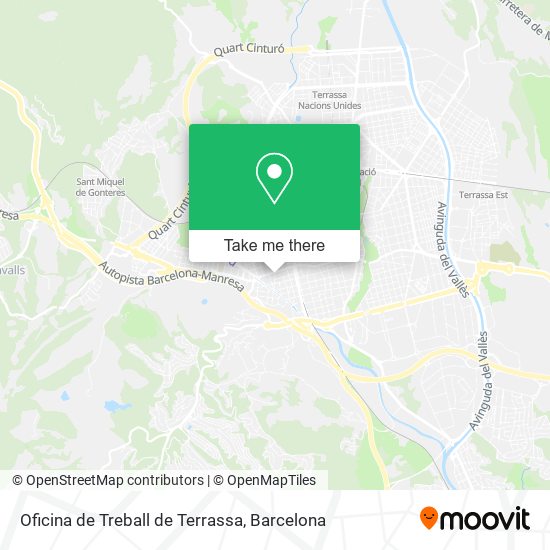 Oficina de Treball de Terrassa map