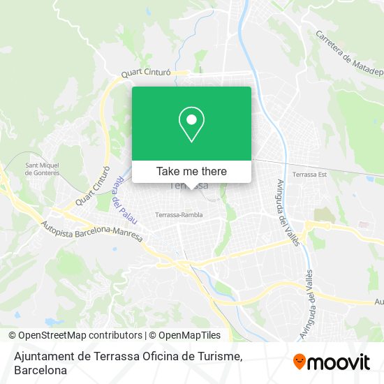 Ajuntament de Terrassa Oficina de Turisme map