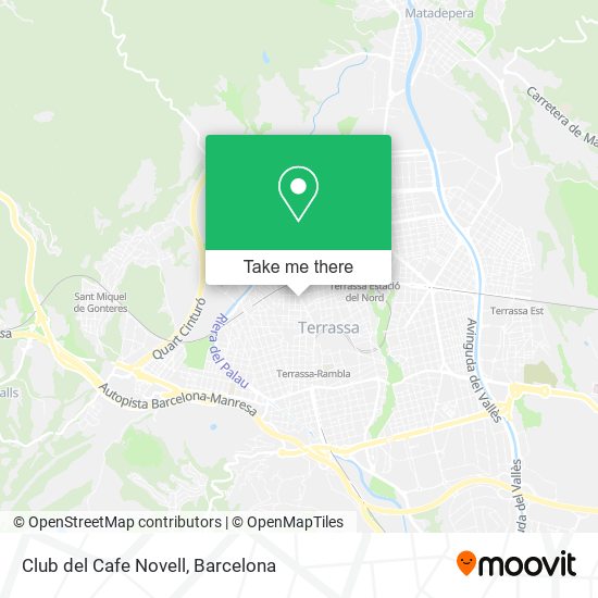 Club del Cafe Novell map