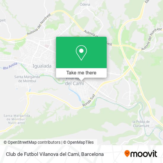 Club de Futbol Vilanova del Cami map