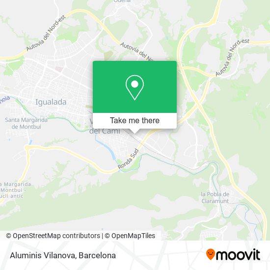 Aluminis Vilanova map