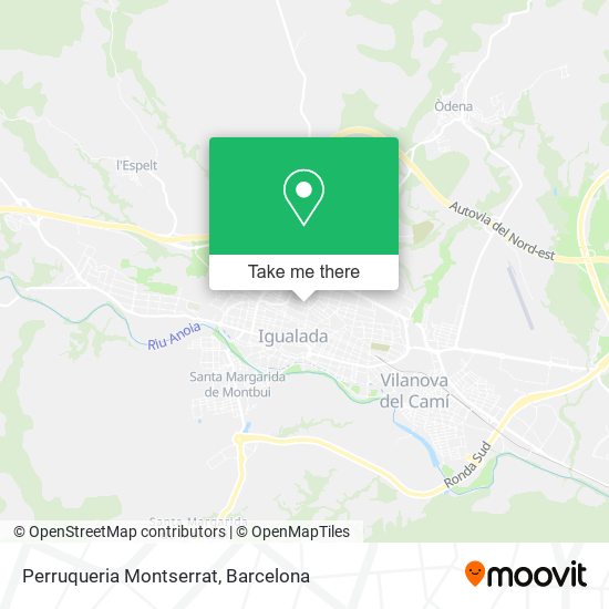 Perruqueria Montserrat map