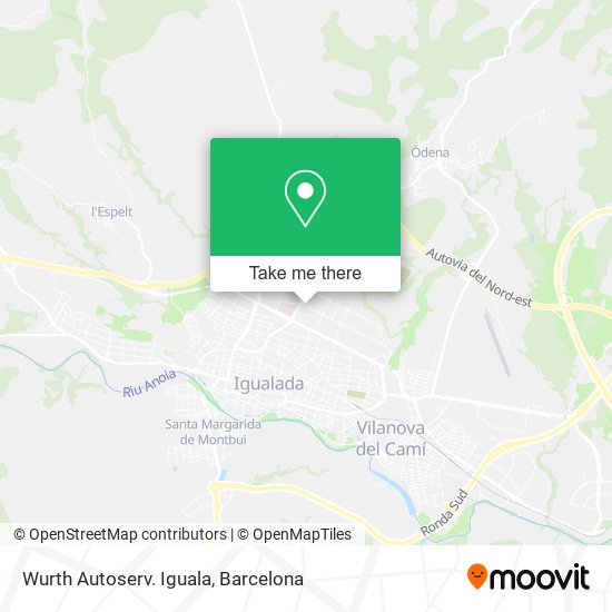 Wurth Autoserv. Iguala map