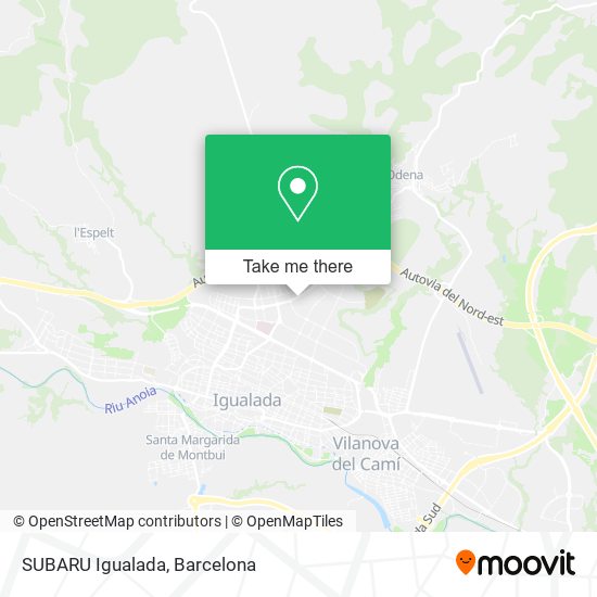 mapa SUBARU Igualada