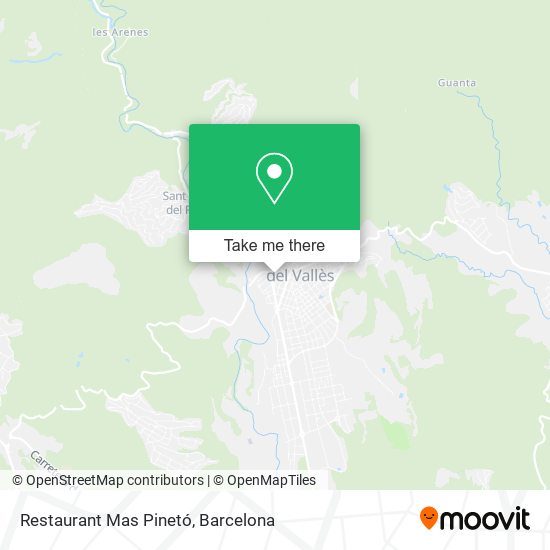 Restaurant Mas Pinetó map