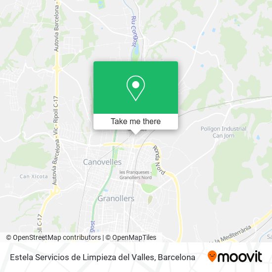 mapa Estela Servicios de Limpieza del Valles