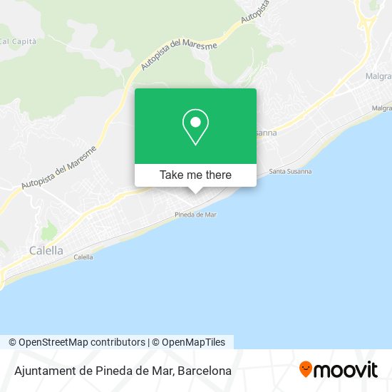 Ajuntament de Pineda de Mar map
