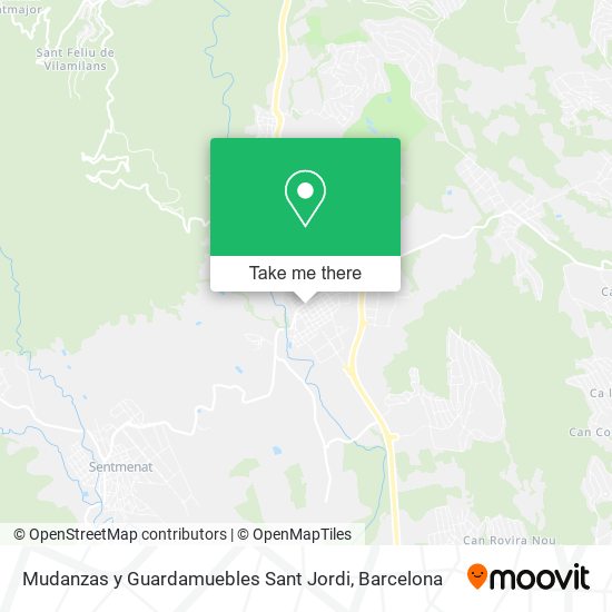 Mudanzas y Guardamuebles Sant Jordi map