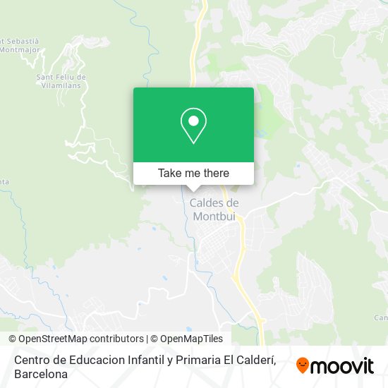 mapa Centro de Educacion Infantil y Primaria El Calderí