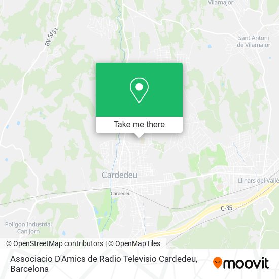 Associacio D'Amics de Radio Televisio Cardedeu map