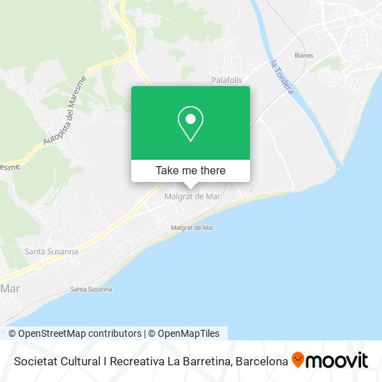 Societat Cultural I Recreativa La Barretina map