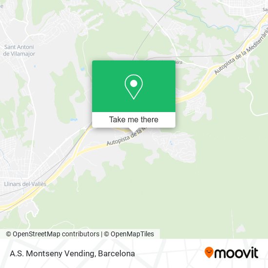 A.S. Montseny Vending map