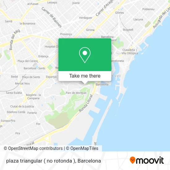 plaza triangular ( no rotonda ) map